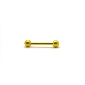 Barbell con bolas 1.6 mm. en colores varios.