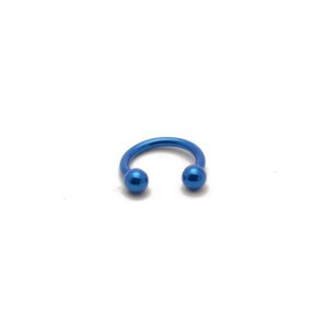 Circular barbell with 1.2 mm balls. Various colors.