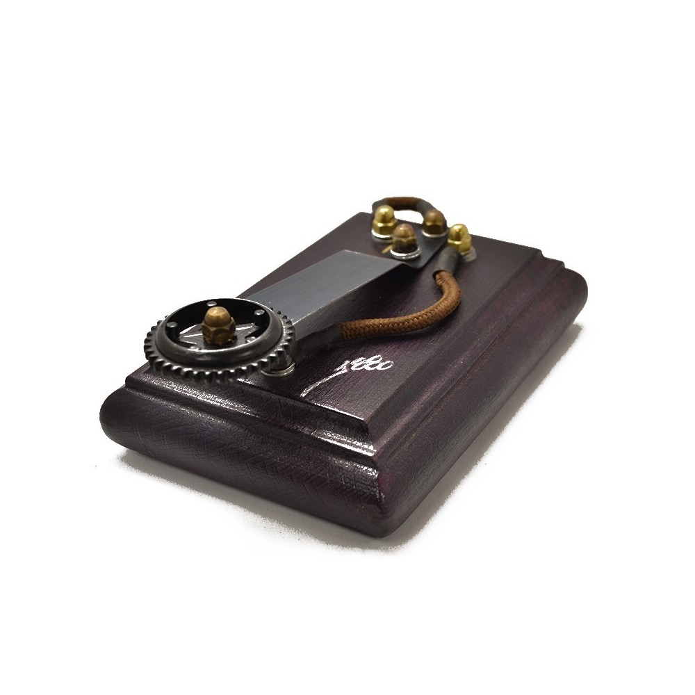 Clip cord pedal, 1880, square and wooden completely handmade, high quality (without clip cord.)