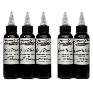 Eternal Ink - Gray Wash - Complete set of 5 inks 30 ML.