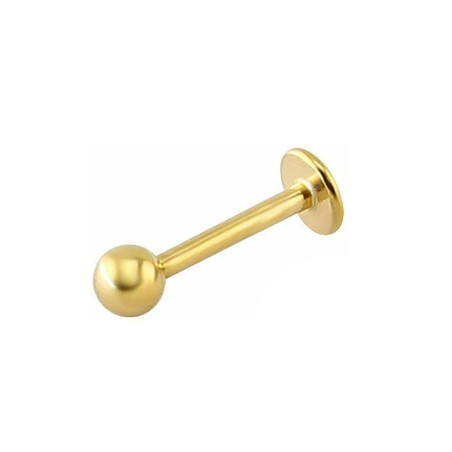 Gold plated ball labret 1.6 mm.