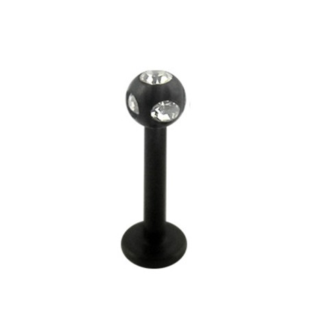 Labret Black line multipiedra