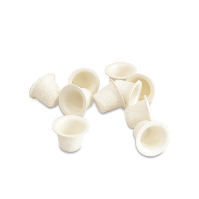 Cups Biodegradables Sugarcane Paper - 11 mm.
