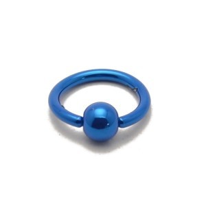 Ring with ball 1.2 mm. Various colors.