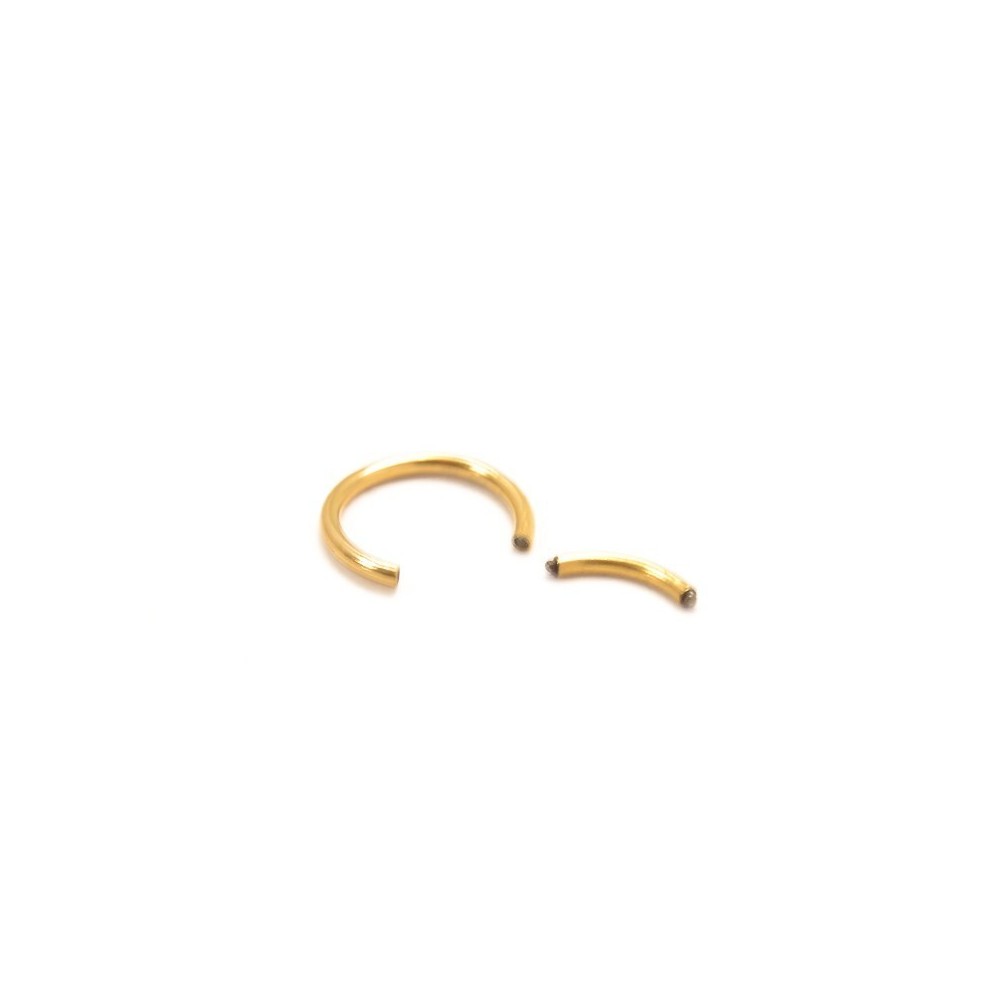 Gold plated Segmented Hoop