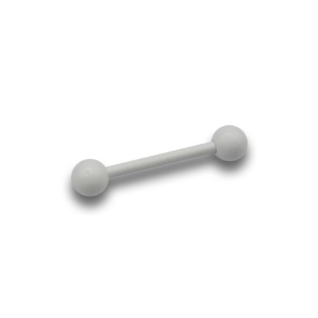 Barbell with balls White line