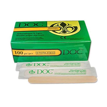 Sterile Wooden Doc Depressors - 100 units