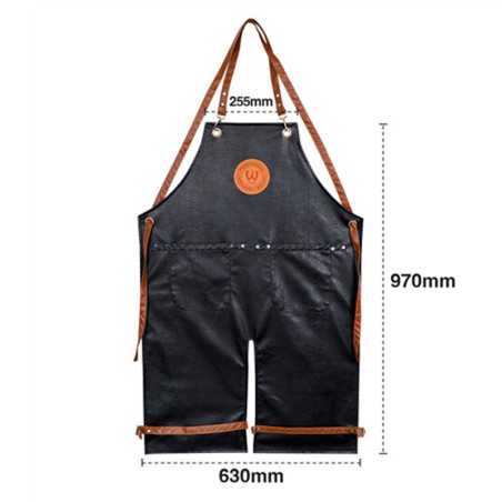 AVA waterproof and adjustable leatherette apron