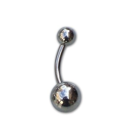 Basic steel navel with balls