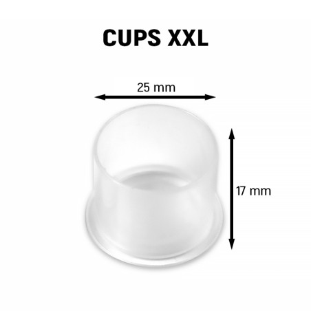 Cups with base XXL (25 mm.)