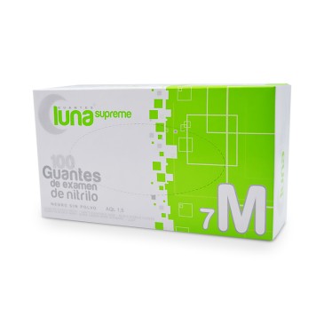 Guantes nitrilo Supreme negro LUNA