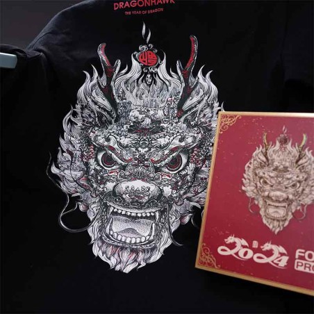 DRAGONHAWK MAST FOLD PRO Year of the Dragon Edition, with 2 batteries, 2 grips, RCA and T-shirt