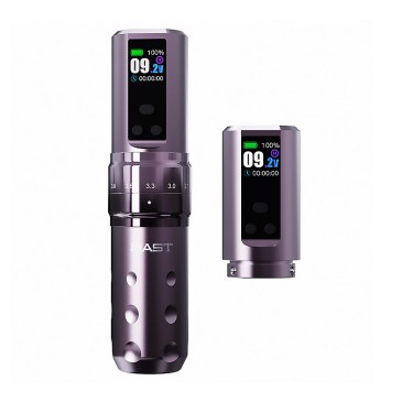 MAST FOLD 2 PRO Inalámbrica con 2 baterías (Morado) - Maquina tatuaje