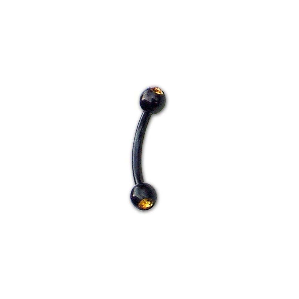 Banana with double stone Black line 1.2 mm.