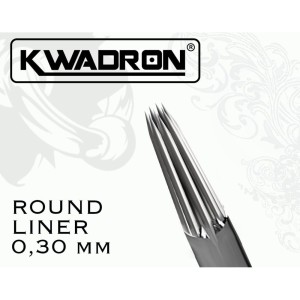 Kwadron 3 liner - Long taper - 0,30 mm