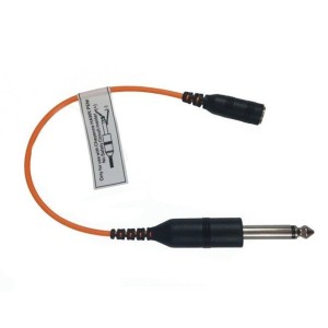 Cable adaptador Cheyenne de Jack convencional a mini Jack (CORTO naranja) para Hawk Pen