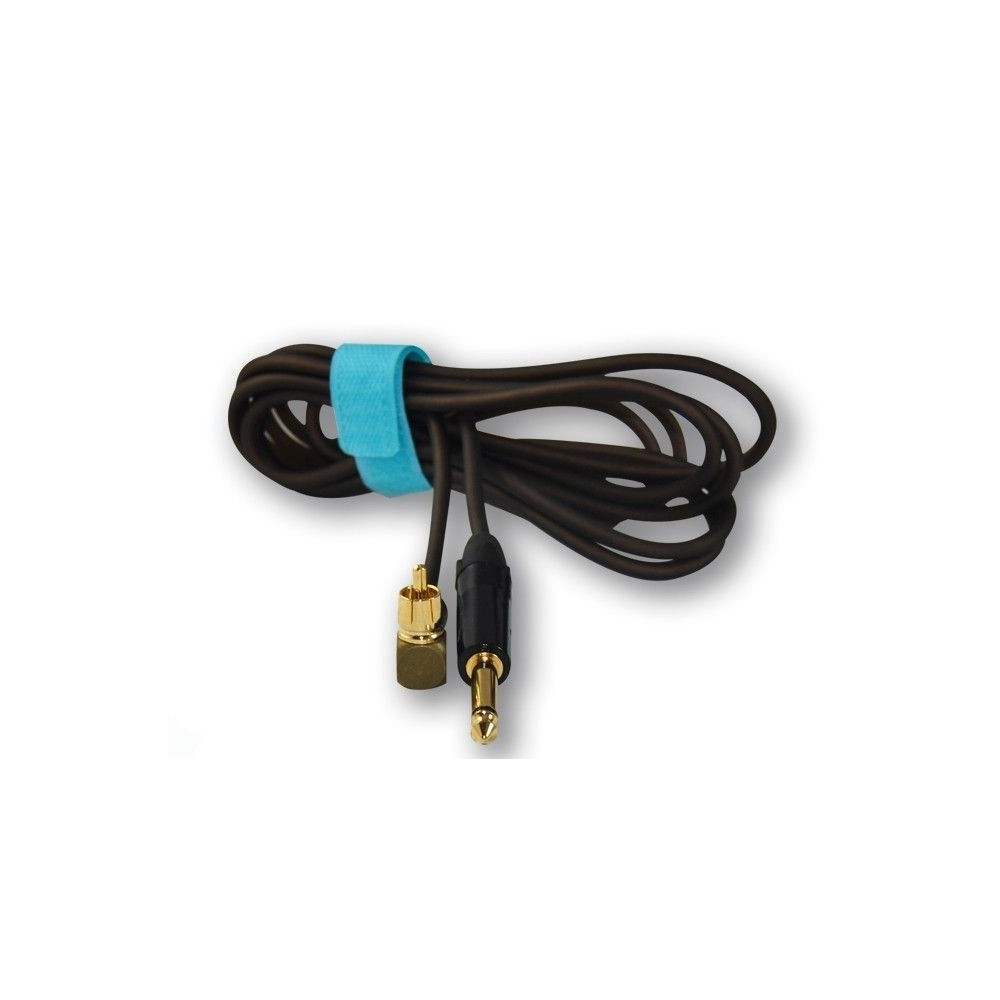 Clip cord with ELBOW IN RCA Black - Titanium Premium
