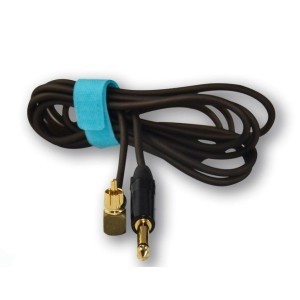 Clip cord con CODO EN RCA Negro - Titanium Premium