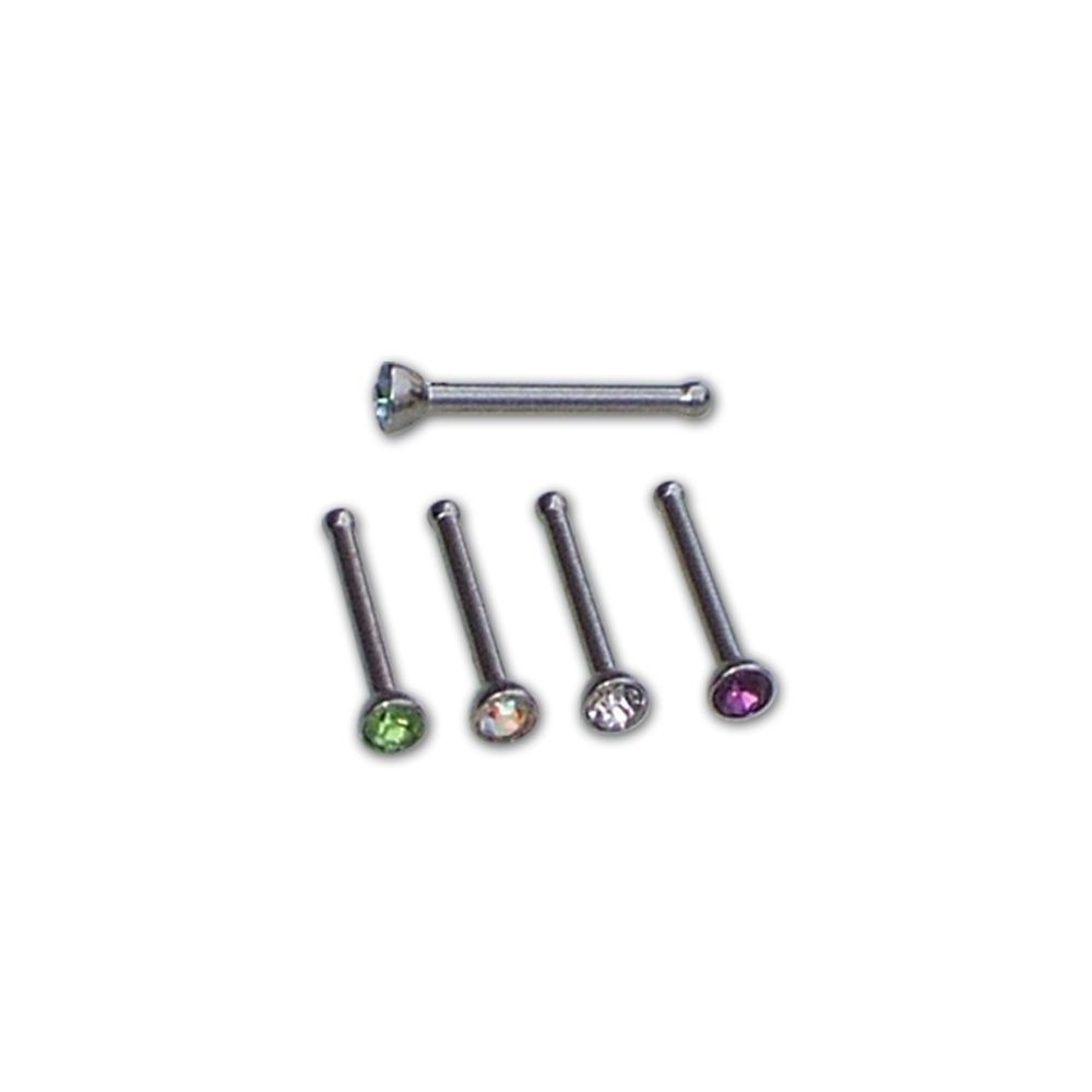 Nostril with stone 2 mm