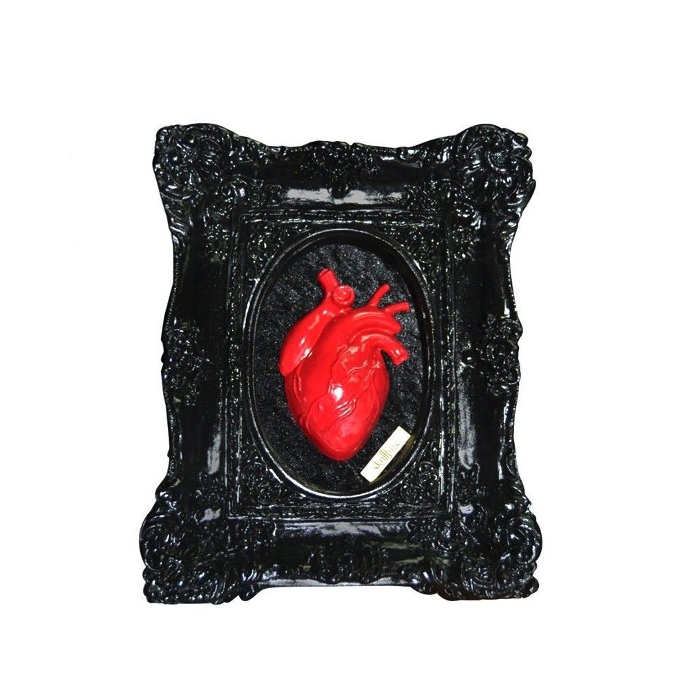 Skullture Frame – Black Red Heart