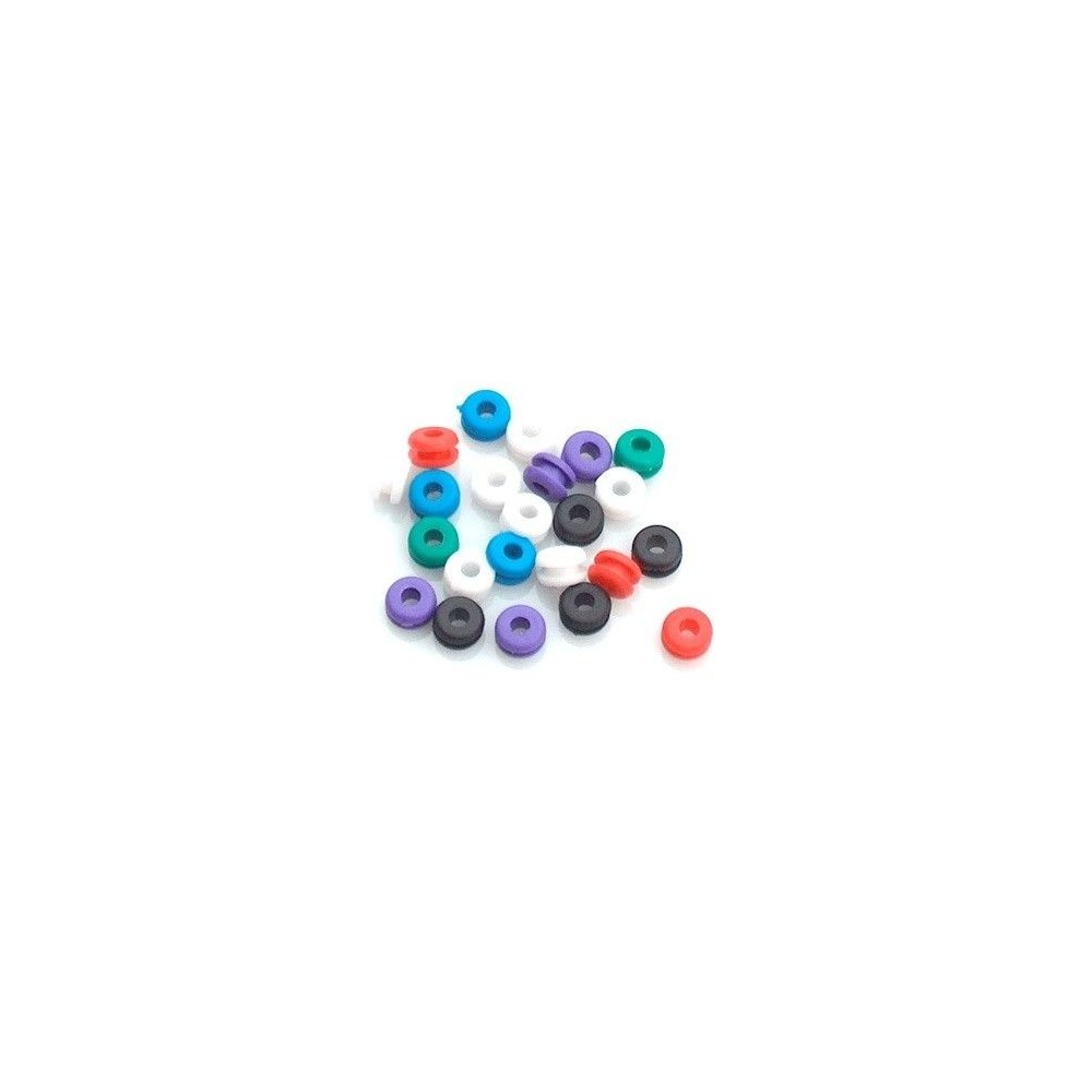 25 colored grommets