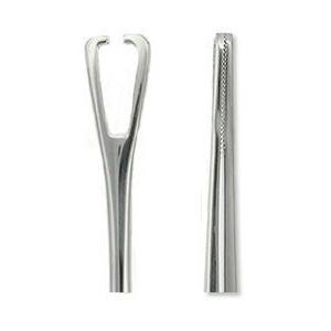 Forceps triangular abierto