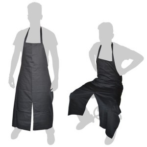 Fabric Apron With bib and leg opening - 1 unit