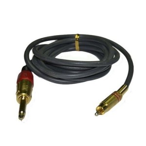 Clip cord RCA Titanium, gold series - Imagen 1