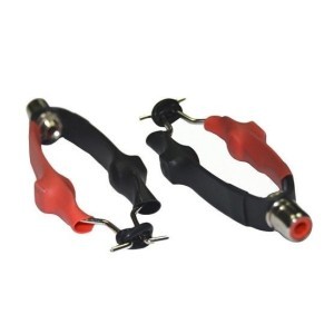 Conector Clip cord con RCA, Titanium