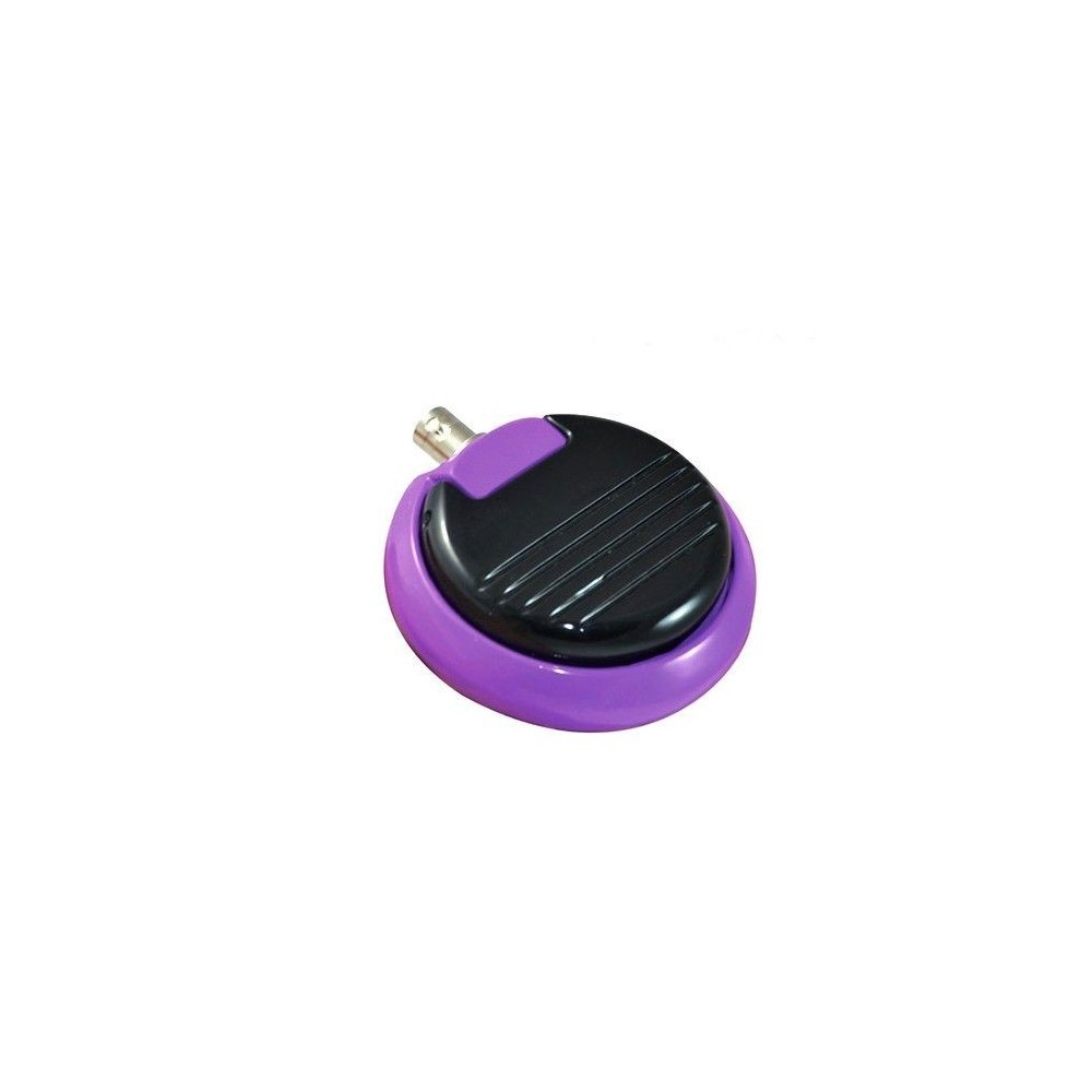 Purple Gem Round Metallic Pedal