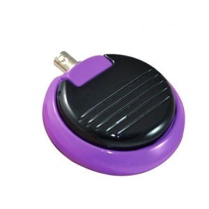 Purple Gem Round Metallic Pedal