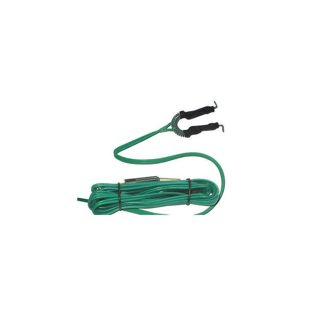 Green silicone gel cord clip