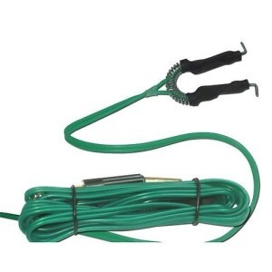 Green silicone gel cord clip