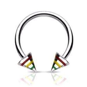 Circular barbell con conos rasta 1.2 mm.