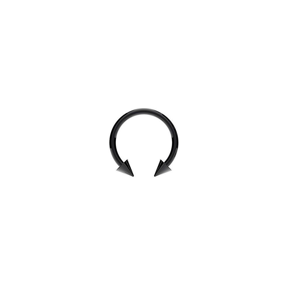 Circular barbell con conos Black line 1.2 mm. - Imagen 1 Circular barbell con conos Black line 1.2 mm. - Imagen 1