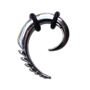 Spiral tribal cuved plug