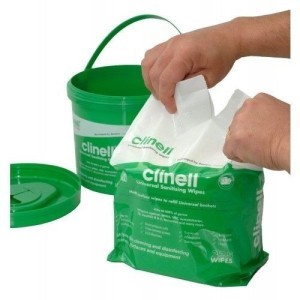 Clinell Universal - Surface disinfection wipes. Replacement