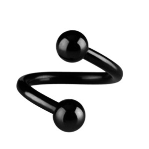 Espiral con bolas Black line 1.2 mm. - Imagen 1