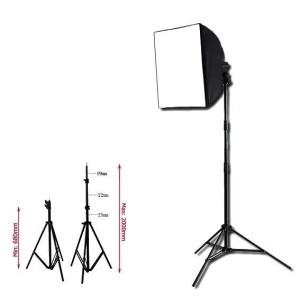 LIGHT STAND - SOFT BOX - Pantalla de luz con pie - 2 unidades