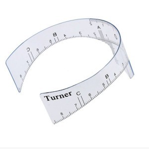 Ruler for eyebrow design