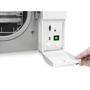 8 liter class B autoclave with USB and double safety lock.