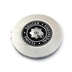 Round Aluminum Silver Pedal