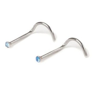Nostril colored stone. ball 2.3mm