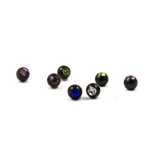 Bolas Con Joyería Black line 1.2 mm