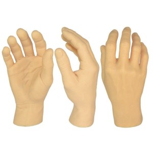 Mano derecha de silicona para tatuar - Imagen 1