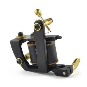 Titanium tattoo machine: Eternal matt black - Lines