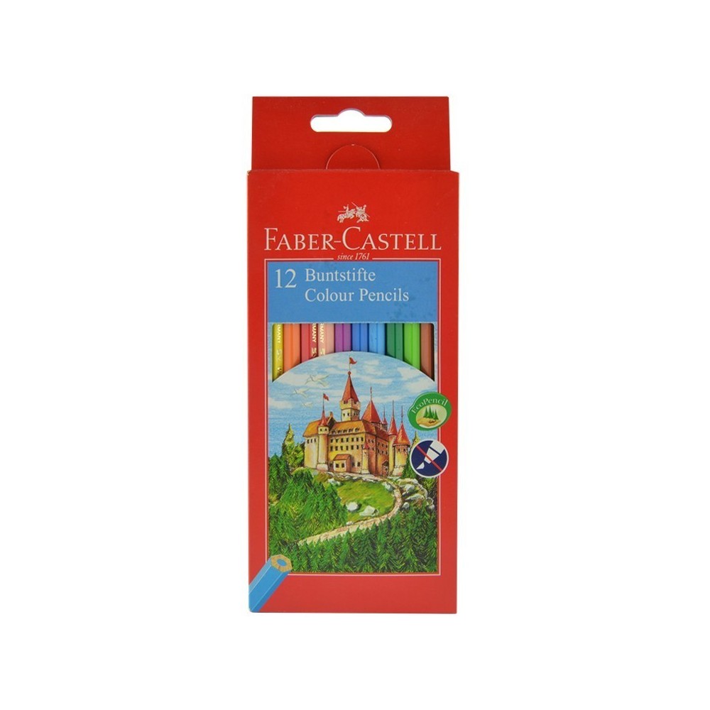 Caja Lápices Color Linea Roja 12 uds Frontal Caja Lápices Color Linea Roja 12 uds Frontal